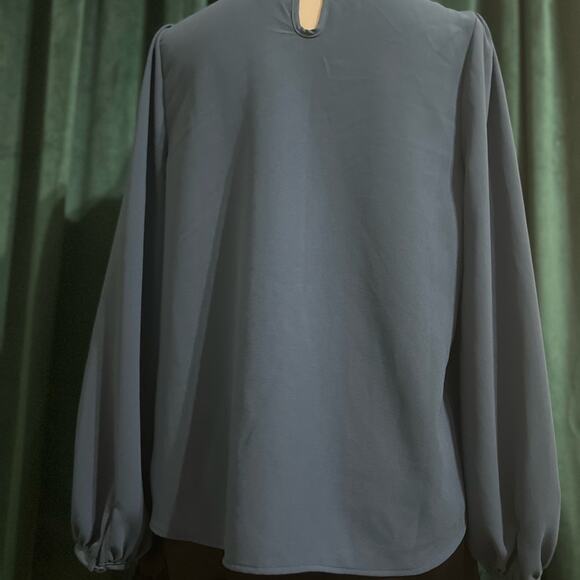 HALARA Elegant Slate Blouse - Picture 2 of 4